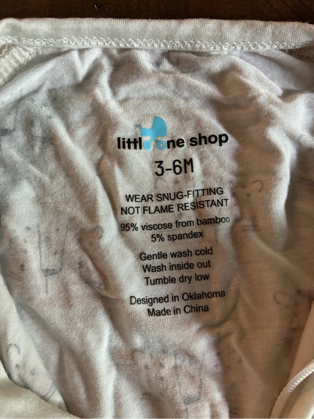 Leopard Animal-Print Baby Bamboo Footie Pajamas with Double Zipper - Picture 3 of 4